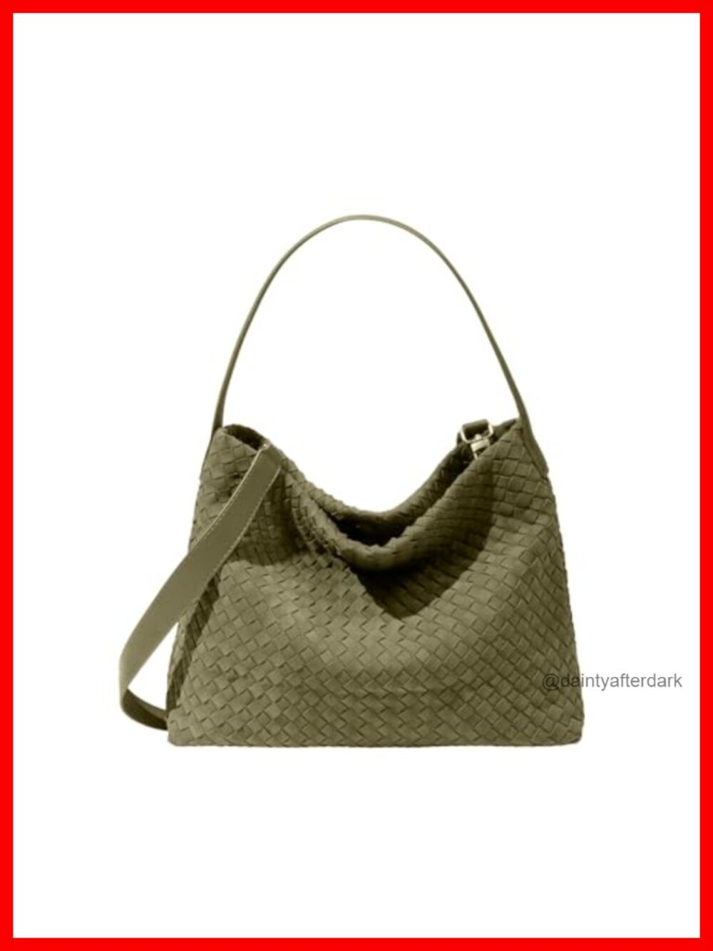 Faux Suede Woven Tote Bag Large Hobo Shoulder Purse